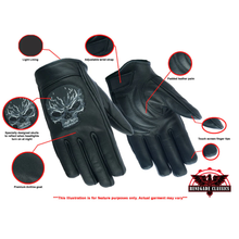 Load image into Gallery viewer, Reflective Skull Short Glove