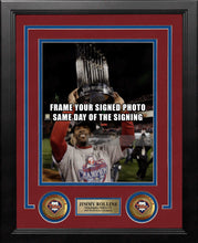 Load image into Gallery viewer, Jimmy Rollins Philadelphia Phillies 2008 World Series Photo Vertical Frame Kit