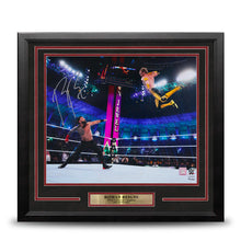 Load image into Gallery viewer, Roman Reigns 2022 Crown Jewel v. Logan Paul Autographed 16" x 20" Framed WWE Wrestling Photo