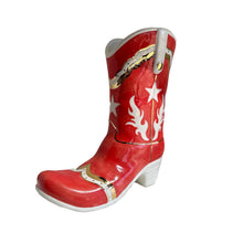 Load image into Gallery viewer, Single Tone Monogrammed Cowboy Boot Vase