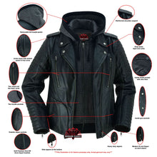 Load image into Gallery viewer, Rush Charm Women's Premium Cowhide Moto Jacket