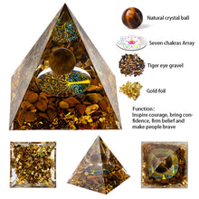 Load image into Gallery viewer, Sacred Energy Crystal Ball Pyramid