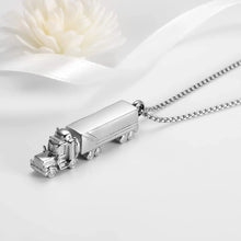 Load image into Gallery viewer, 18 Wheeler Semi Truck Urn Necklace