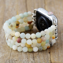 Load image into Gallery viewer, Amazonite Soothing Stress Apple Watch Band