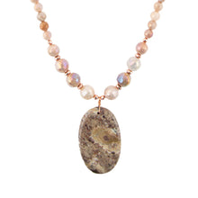 Load image into Gallery viewer, Jasper Slab in Pink Necklace
