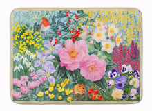 Load image into Gallery viewer, Winter Floral by Anne Searle Machine Washable Memory Foam Mat SASE0956RUG