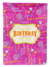 Load image into Gallery viewer, Happy Birthday Pink Flag Canvas House Size