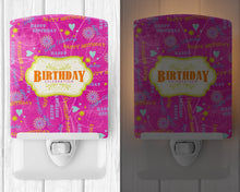 Load image into Gallery viewer, Happy Birthday Pink Ceramic Night Light SB3001CNL