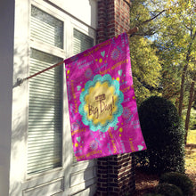 Load image into Gallery viewer, Happy Birthday The Big Day Pink Flag Canvas House Size