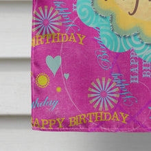 Load image into Gallery viewer, Happy Birthday The Big Day Pink Flag Canvas House Size