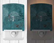 Load image into Gallery viewer, RIP Rest in Peace with spider web Halloween Ceramic Night Light SB3004CNL
