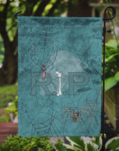 Load image into Gallery viewer, RIP Rest in Peace with spider web Halloween Garden Flag – Decorative Outdoor Yard Flag
