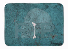Load image into Gallery viewer, RIP Rest in Peace with spider web Halloween Machine Washable Memory Foam Mat SB3004RUG