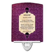 Load image into Gallery viewer, Goulish Menu including Eye Screen Snake soup Halloween Ceramic Night Light SB3005CNL