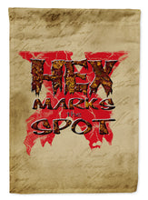 Load image into Gallery viewer, Hex marks the spot Halloween Flag Canvas House Size