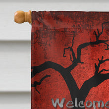 Load image into Gallery viewer, Welcome to Spooksville Halloween Flag Canvas House Size