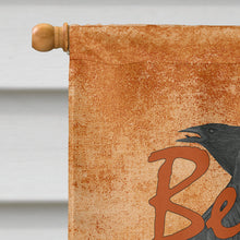 Load image into Gallery viewer, Beware of the Black Crows Halloween Flag Canvas House Size