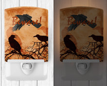 Load image into Gallery viewer, Beware of the Black Crows Halloween Ceramic Night Light SB3009CNL
