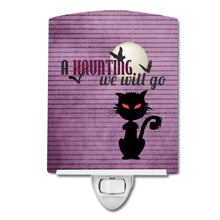 Load image into Gallery viewer, A Haunting we will go Halloween Ceramic Night Light SB3015CNL