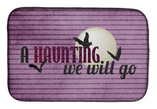 Load image into Gallery viewer, A Haunting we will go Halloween Dish Drying Mat – Absorbent, Artistic Kitchen Essentials SB3015DDM