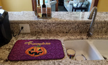 Load image into Gallery viewer, Hello Pumpkin Halloween Dish Drying Mat – Absorbent, Artistic Kitchen Essentials SB3017DDM