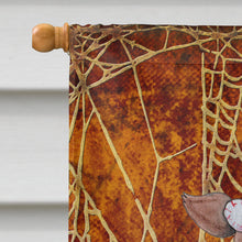 Load image into Gallery viewer, Jeepers Creepers with Bat and Spider web Halloween Flag Canvas House Size