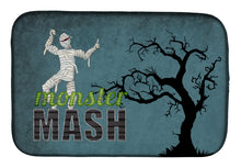 Load image into Gallery viewer, Monster Mash with Mummy Halloween Dish Drying Mat – Absorbent, Artistic Kitchen Essentials SB3019DDM
