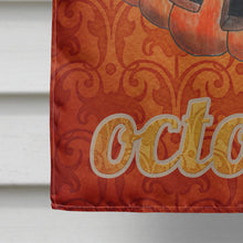 Load image into Gallery viewer, October Pumpkin Halloween Flag Canvas House Size