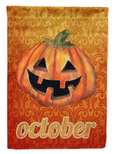 Load image into Gallery viewer, October Pumpkin Halloween Flag Canvas House Size