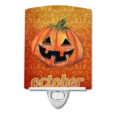 Load image into Gallery viewer, October Pumpkin Halloween Ceramic Night Light SB3020CNL