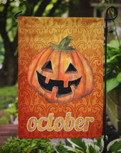 Load image into Gallery viewer, October Pumpkin Halloween Garden Flag – Decorative Outdoor Yard Flag