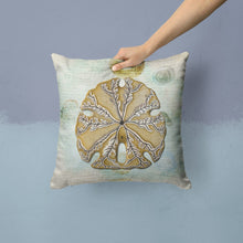 Load image into Gallery viewer, Sand Dollar Throw Pillow - 14x14 Decorative Pillow – Art for Your Home &amp; Patio