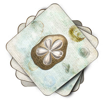 Load image into Gallery viewer, Sand Dollar  Coasters - Set of 4 Lightweight Foam, Absorbent Drink Coasters