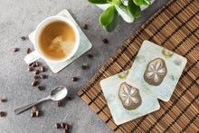 Load image into Gallery viewer, Sand Dollar  Coasters - Set of 4 Lightweight Foam, Absorbent Drink Coasters
