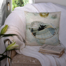 Load image into Gallery viewer, Shells Throw Pillow - 14x14 Decorative Pillow – Art for Your Home &amp; Patio