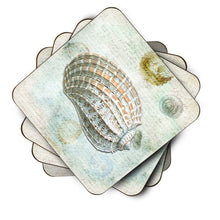 Load image into Gallery viewer, Shells  Coasters - Set of 4 Lightweight Foam, Absorbent Drink Coasters