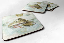 Load image into Gallery viewer, Shells  Coasters - Set of 4 Lightweight Foam, Absorbent Drink Coasters