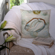 Load image into Gallery viewer, Shells Throw Pillow - 14x14 Decorative Pillow – Art for Your Home &amp; Patio
