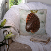 Load image into Gallery viewer, Shells Throw Pillow - 14x14 Decorative Pillow – Art for Your Home &amp; Patio
