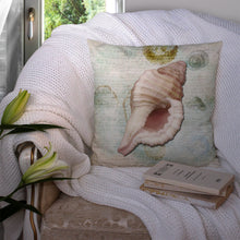 Load image into Gallery viewer, Shells Throw Pillow - 14x14 Decorative Pillow – Art for Your Home &amp; Patio