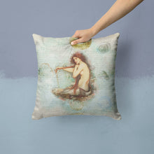 Load image into Gallery viewer, Mermaids and Mermen Throw Pillow - 14x14 Decorative Pillow – Art for Your Home &amp; Patio