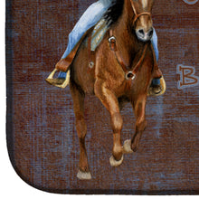 Load image into Gallery viewer, Roper Horse If you climb in the saddle, be ready for the ride Dish Drying Mat – Absorbent, Artistic Kitchen Essentials SB3061DDM