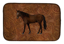 Load image into Gallery viewer, Horse Dish Drying Mat – Absorbent, Artistic Kitchen Essentials SB3066DDM