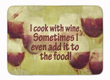 Load image into Gallery viewer, I cook with wine Machine Washable Memory Foam Mat SB3069RUG