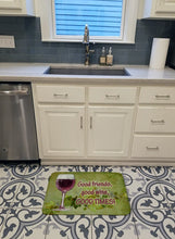 Load image into Gallery viewer, Good friends, good wine, good times Machine Washable Memory Foam Mat SB3070RUG