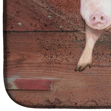 Load image into Gallery viewer, Pig at the barn door Dish Drying Mat – Absorbent, Artistic Kitchen Essentials SB3072DDM
