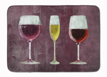 Load image into Gallery viewer, Three Glasses of Wine Purple Machine Washable Memory Foam Mat SB3073RUG