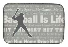 Load image into Gallery viewer, Baseball is Life Dish Drying Mat – Absorbent, Artistic Kitchen Essentials SB3078DDM