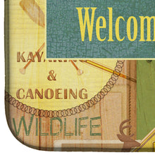 Load image into Gallery viewer, Welcome to the Camp Dish Drying Mat – Absorbent, Artistic Kitchen Essentials SB3080DDM