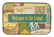 Load image into Gallery viewer, Welcome to the Camp Dish Drying Mat – Absorbent, Artistic Kitchen Essentials SB3080DDM